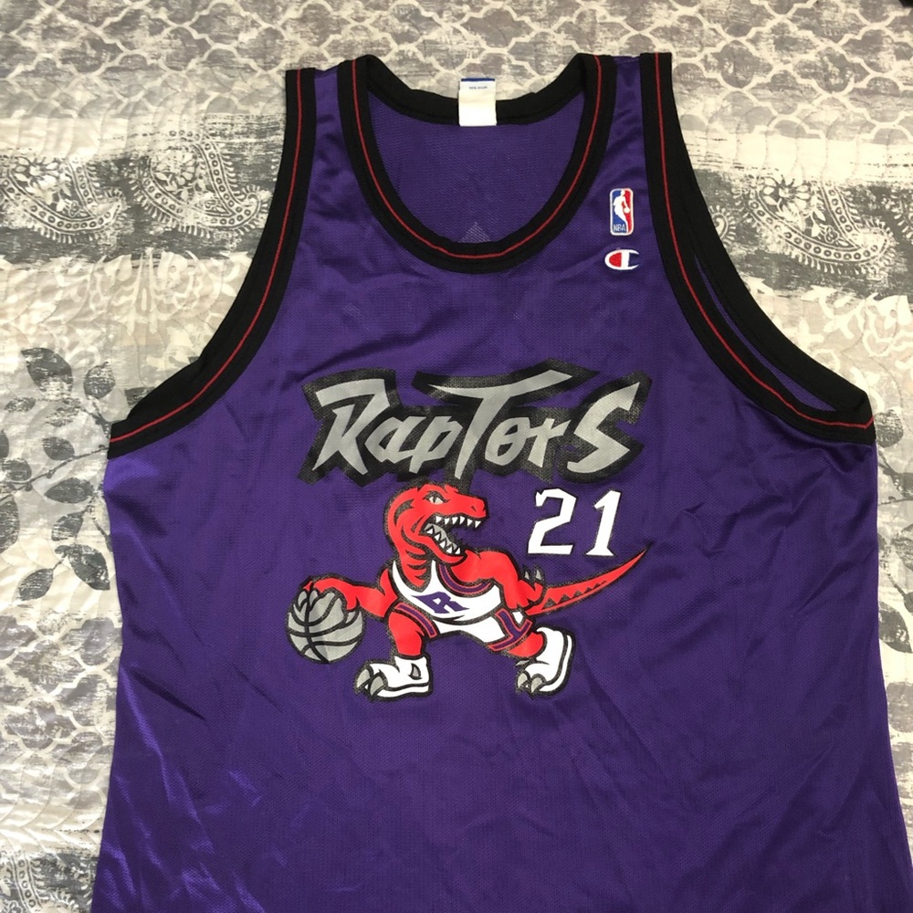 Vintage Toronto Raptors Marcus Camby #21 NBA champion jersey size XXL/52